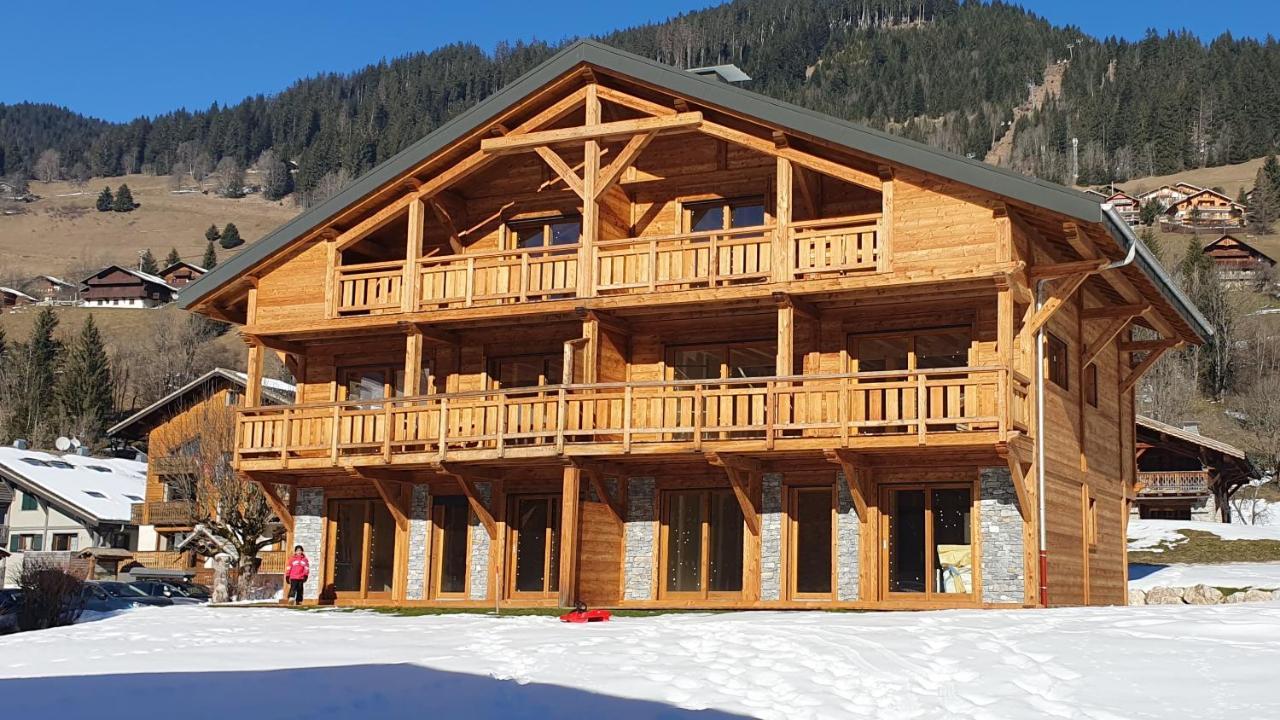 Abondance Demi-Chalet Vadel La Panthiaz 15 Pers 5 Chambres מראה חיצוני תמונה