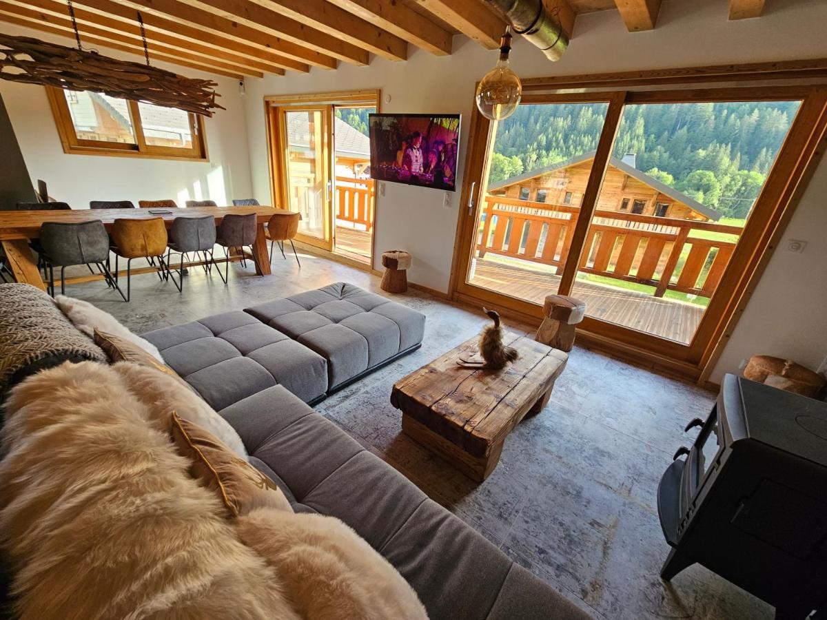 Abondance Demi-Chalet Vadel La Panthiaz 15 Pers 5 Chambres מראה חיצוני תמונה