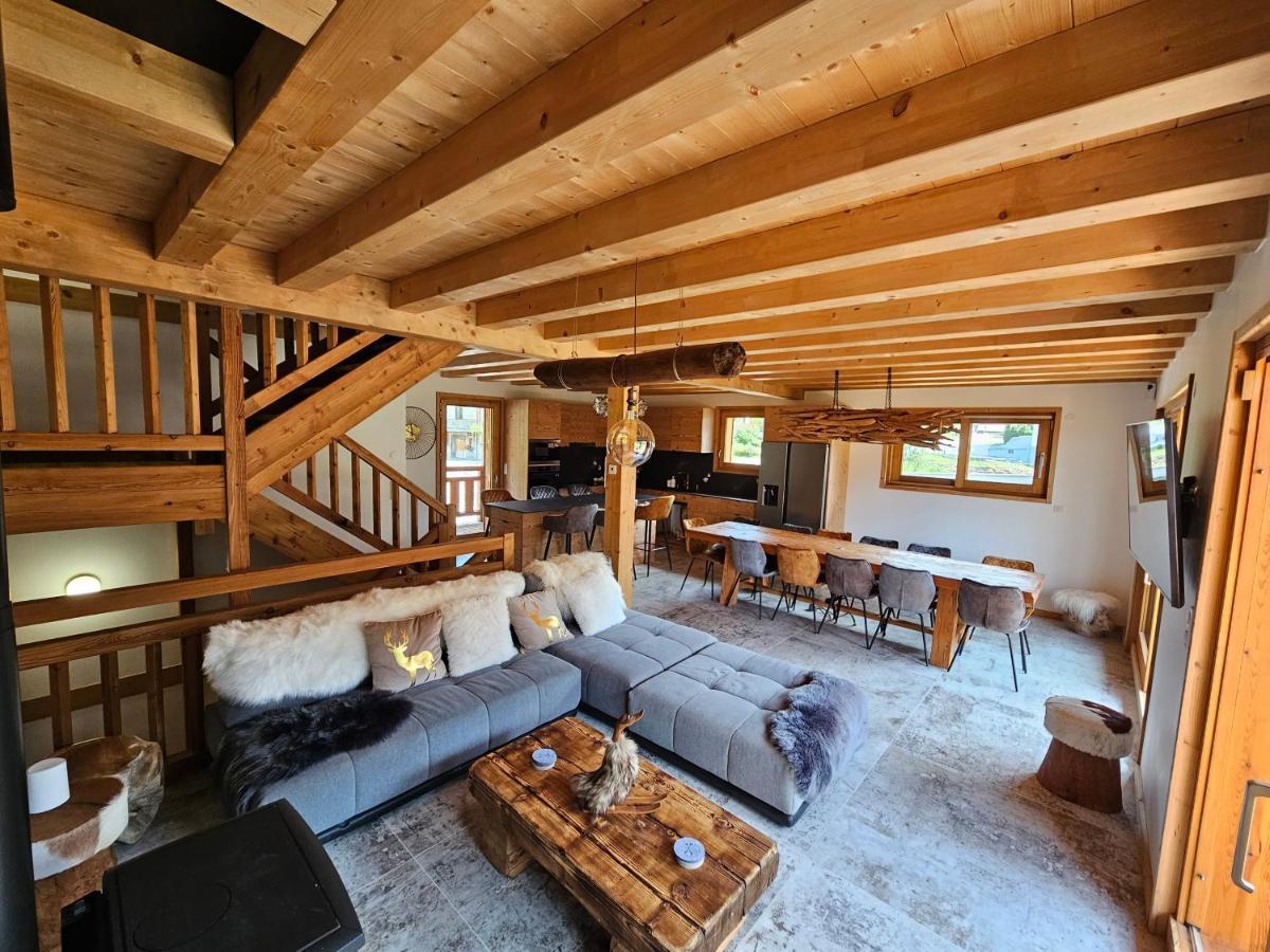 Abondance Demi-Chalet Vadel La Panthiaz 15 Pers 5 Chambres מראה חיצוני תמונה