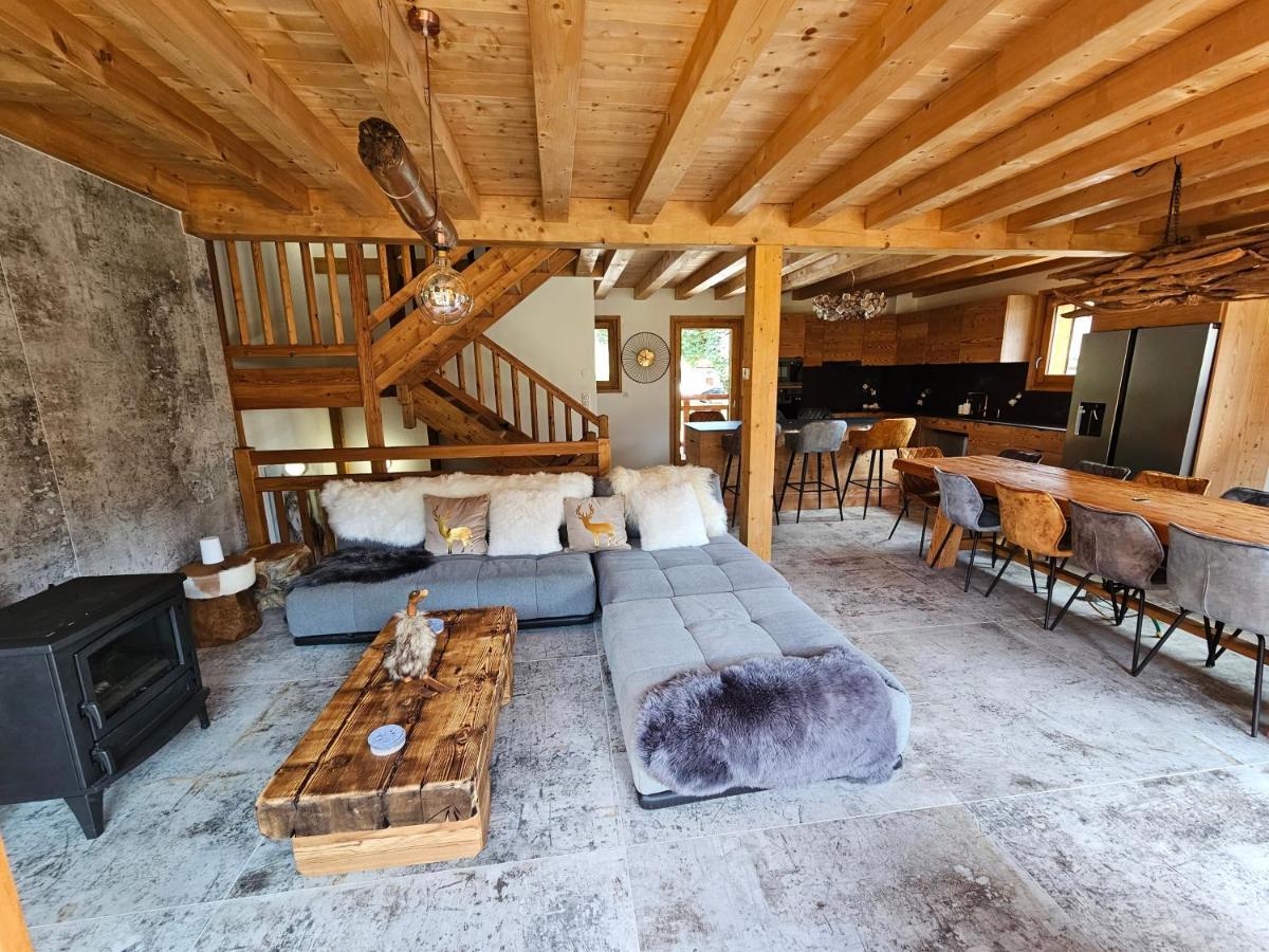 Abondance Demi-Chalet Vadel La Panthiaz 15 Pers 5 Chambres מראה חיצוני תמונה
