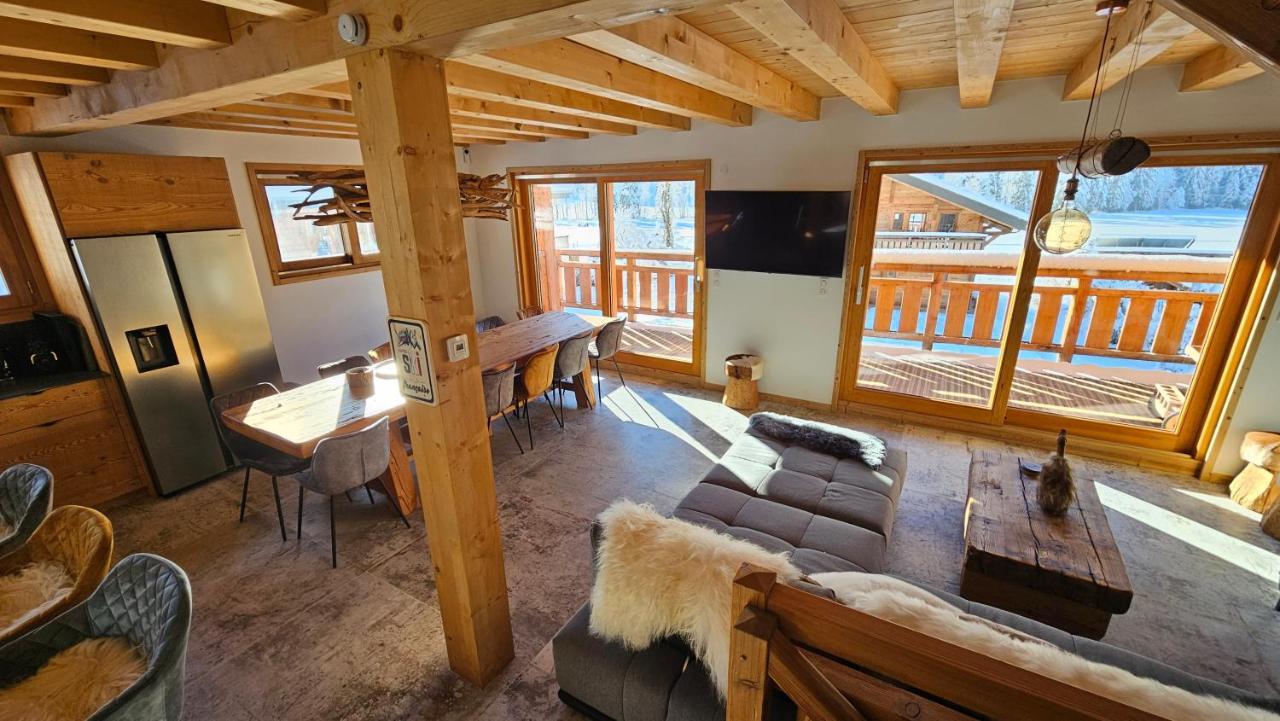 Abondance Demi-Chalet Vadel La Panthiaz 15 Pers 5 Chambres מראה חיצוני תמונה