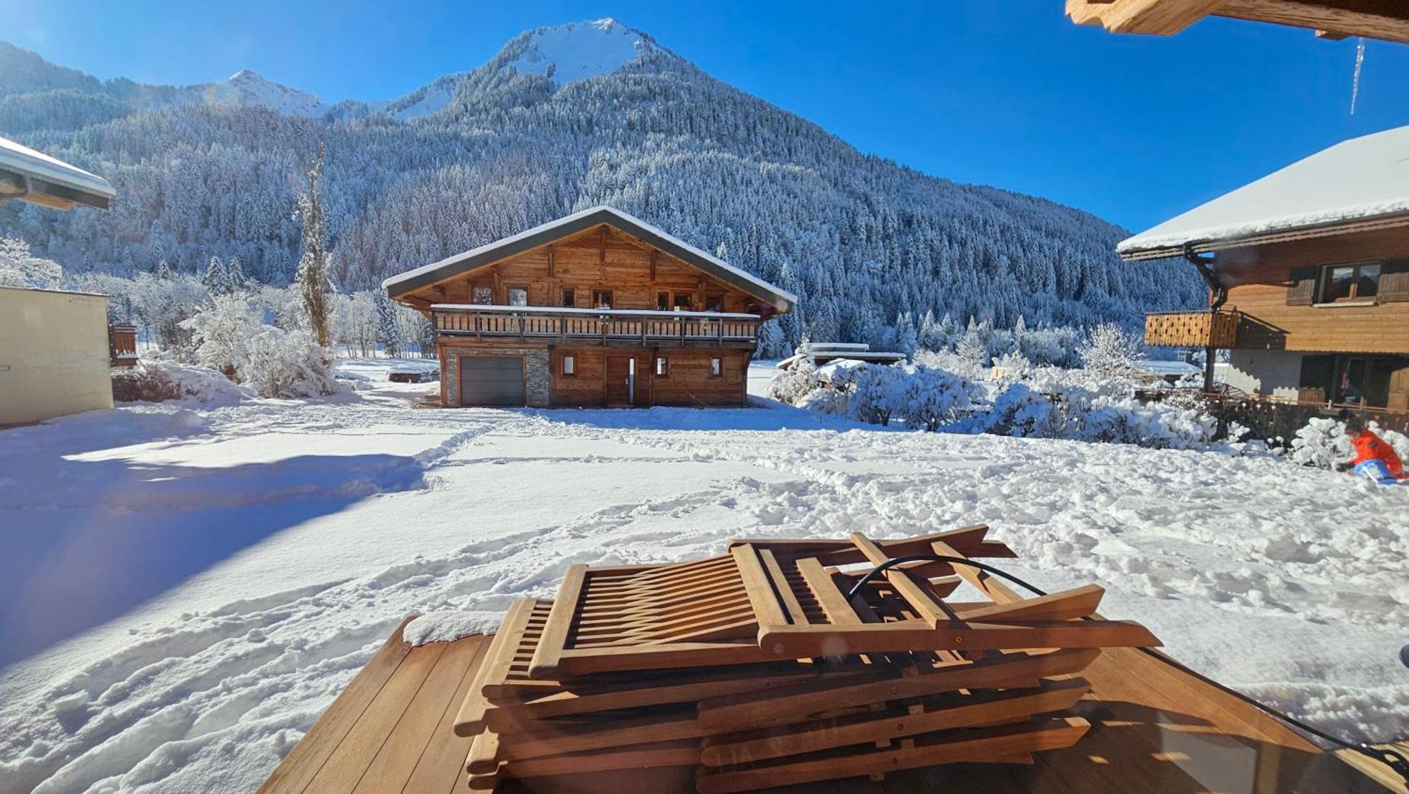 Abondance Demi-Chalet Vadel La Panthiaz 15 Pers 5 Chambres מראה חיצוני תמונה